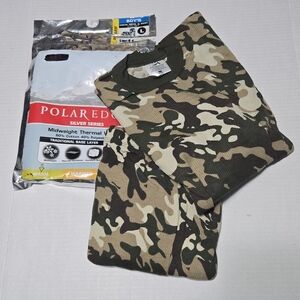 Polar edge youth thermal base layer top and bottom set waffle Warm L 14-16  NEW